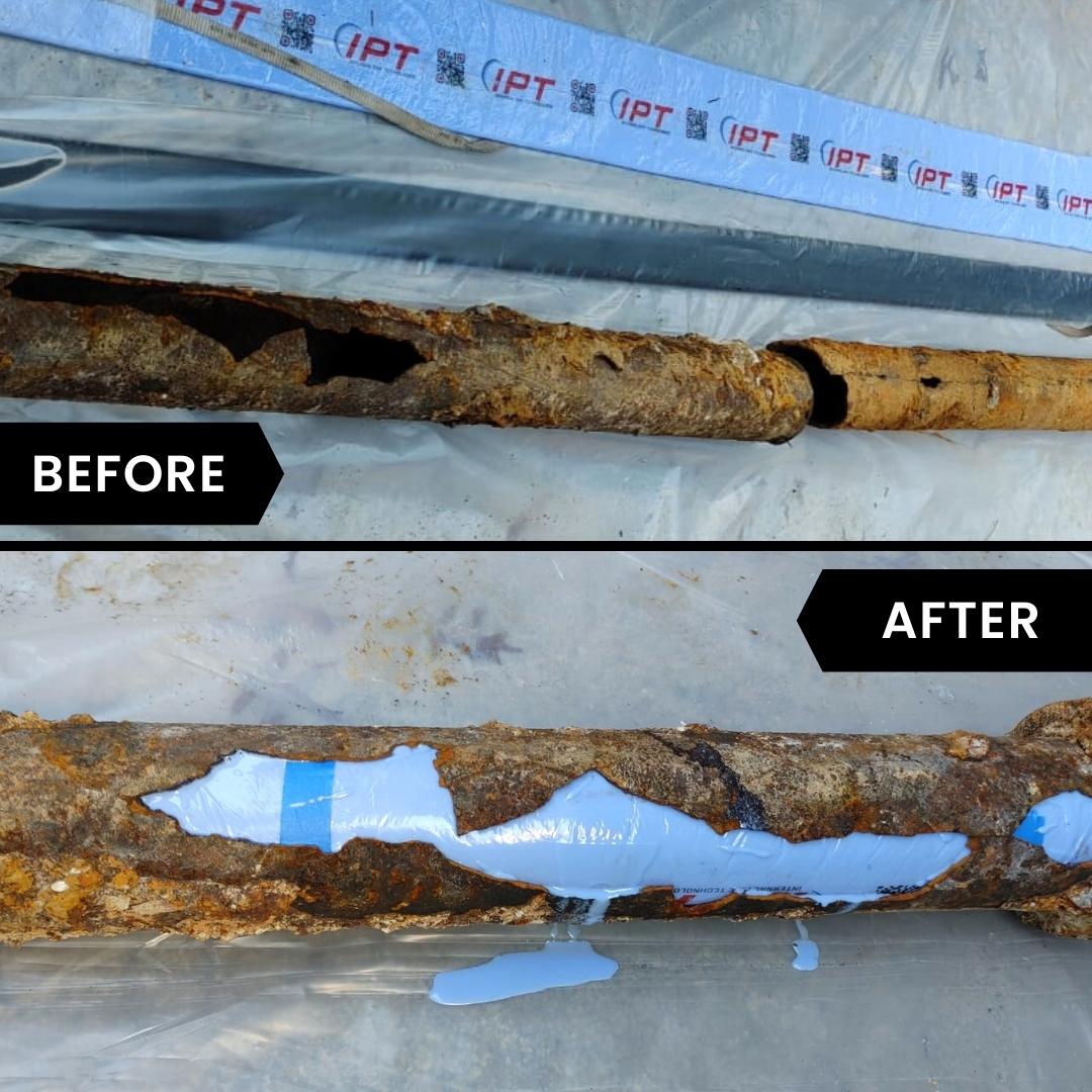 Pipe Lining Equipment Before and After