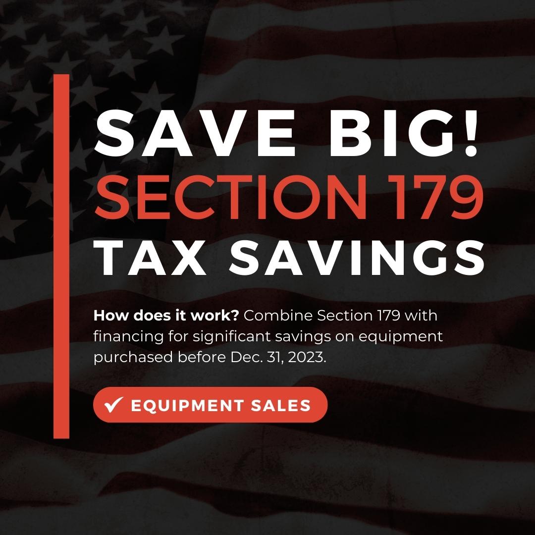 Taking the Section 179 Tax Deduction on financed equipment might be the most profitable business decision you make this year!